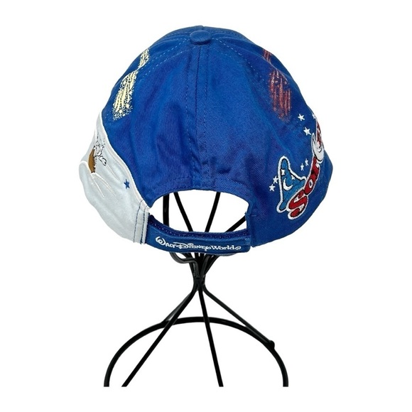 WALT DISNEY WORLD Mickey Fantasia Sorcerer Size Youth Blue White Cap - Picture 9 of 13